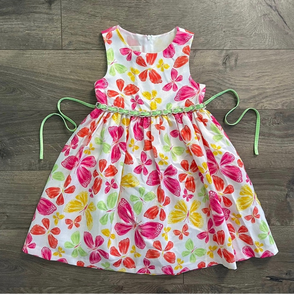 American Princess Butterfly Print Girls Dress